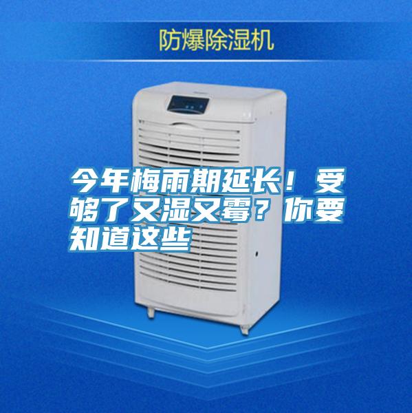 今年梅雨期延長！受夠了又濕又霉？你要知道這些