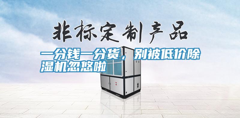 一分錢一分貨，別被低價除濕機(jī)忽悠啦