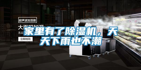 家里有了除濕機，天天下雨也不潮