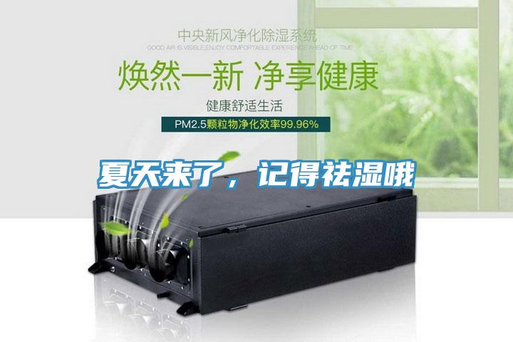 夏天來了，記得祛濕哦