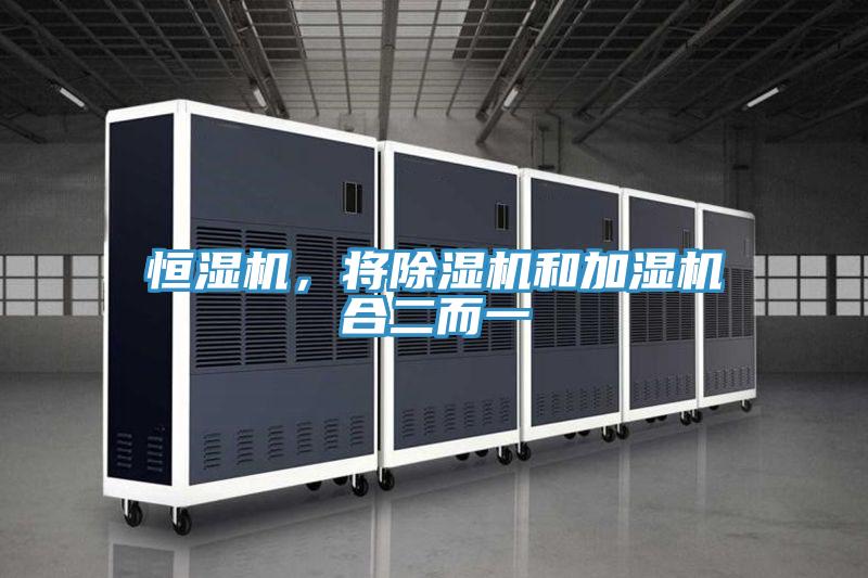 恒濕機，將除濕機和加濕機合二而一