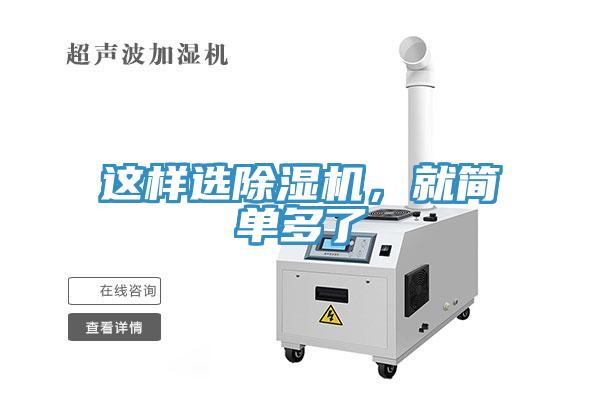 這樣選除濕機，就簡單多了