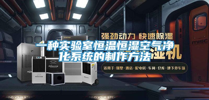 一種實(shí)驗(yàn)室恒溫恒濕空氣凈化系統(tǒng)的制作方法