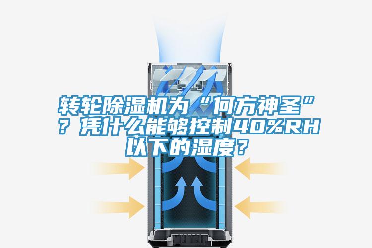 轉(zhuǎn)輪除濕機(jī)為“何方神圣”？憑什么能夠控制40%RH以下的濕度？