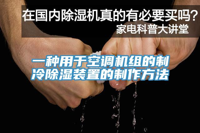 一種用于空調(diào)機(jī)組的制冷除濕裝置的制作方法