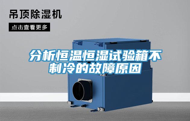 分析恒溫恒濕試驗箱不制冷的故障原因