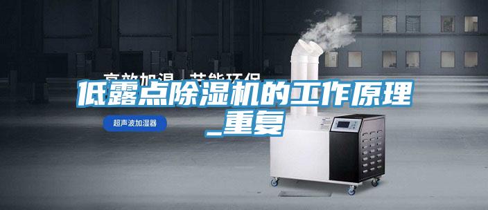 低露點除濕機的工作原理_重復(fù)