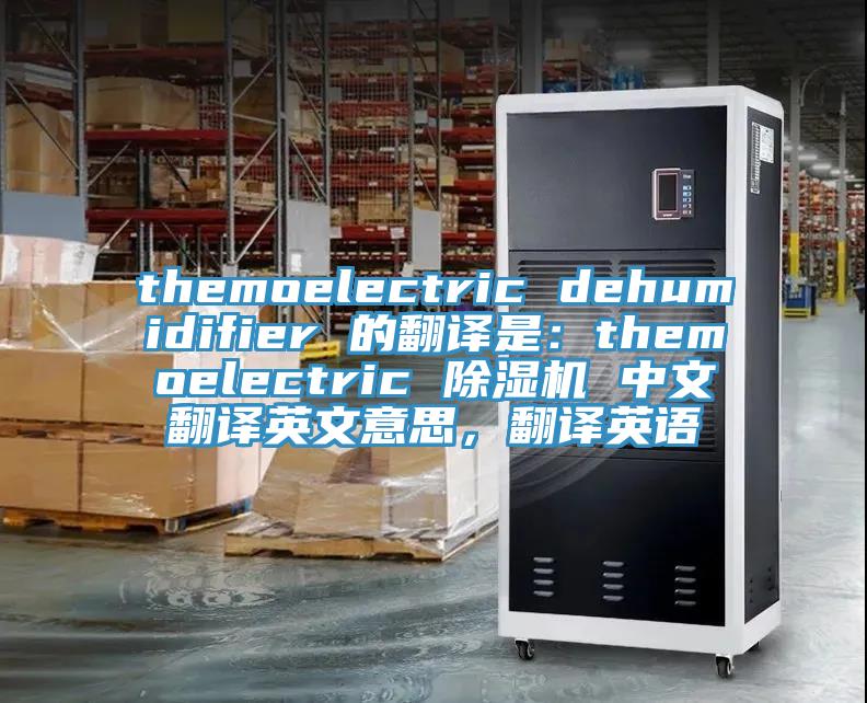 themoelectric dehumidifier 的翻譯是：themoelectric 除濕機(jī) 中文翻譯英文意思，翻譯英語(yǔ)