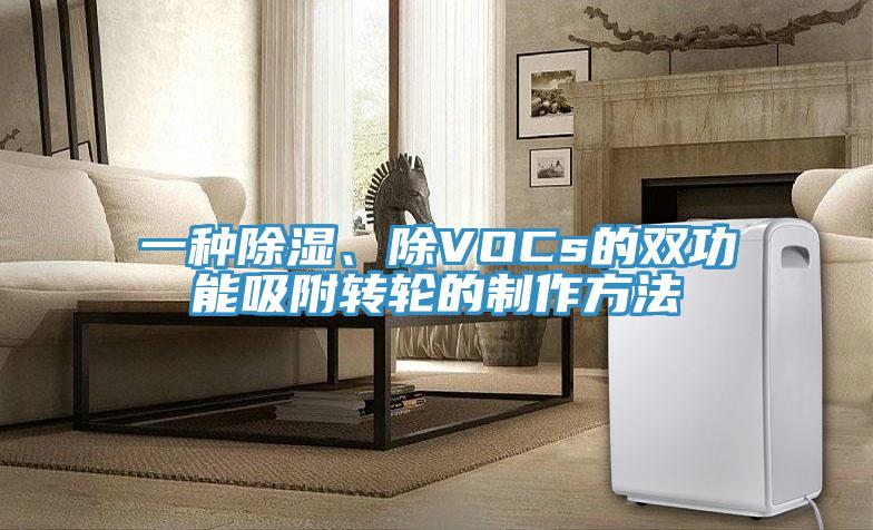 一種除濕、除VOCs的雙功能吸附轉(zhuǎn)輪的制作方法