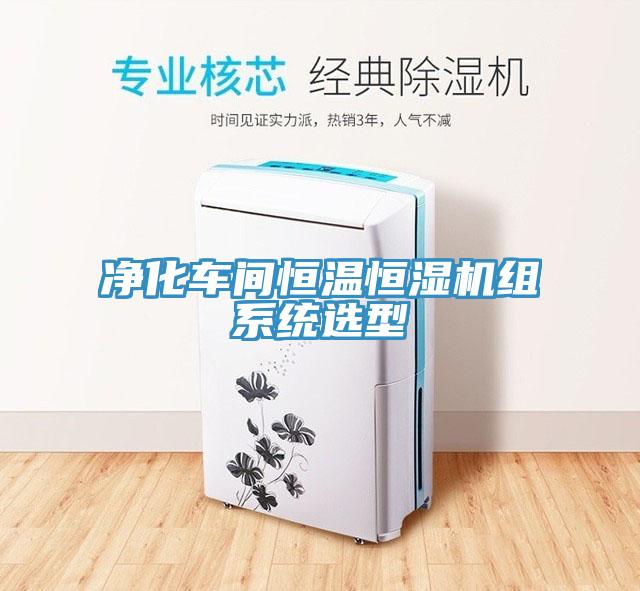 凈化車間恒溫恒濕機(jī)組系統(tǒng)選型