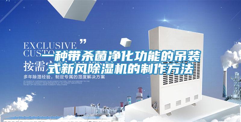 一種帶殺菌凈化功能的吊裝式新風(fēng)除濕機(jī)的制作方法
