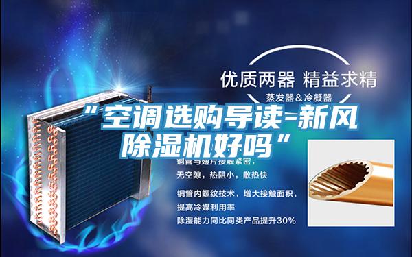 “空調(diào)選購導(dǎo)讀-新風(fēng)除濕機(jī)好嗎”