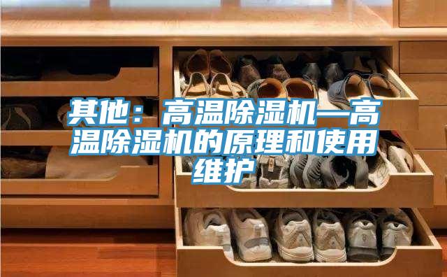 其他：高溫除濕機—高溫除濕機的原理和使用維護(hù)