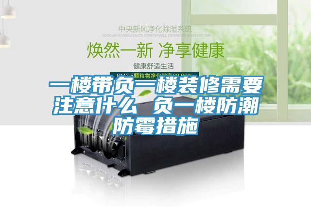 一樓帶負(fù)一樓裝修需要注意什么 負(fù)一樓防潮防霉措施