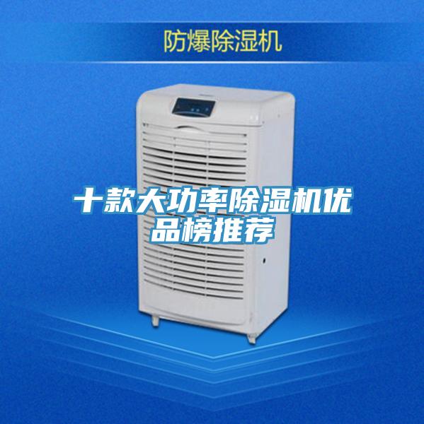 十款大功率除濕機(jī)優(yōu)品榜推薦