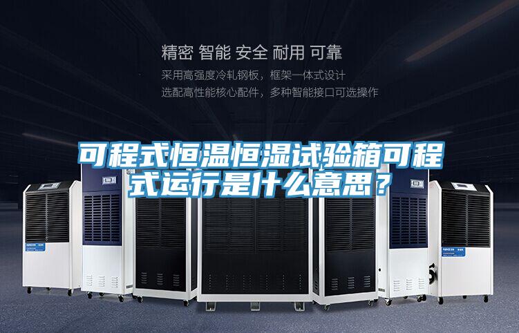 可程式恒溫恒濕試驗(yàn)箱可程式運(yùn)行是什么意思？