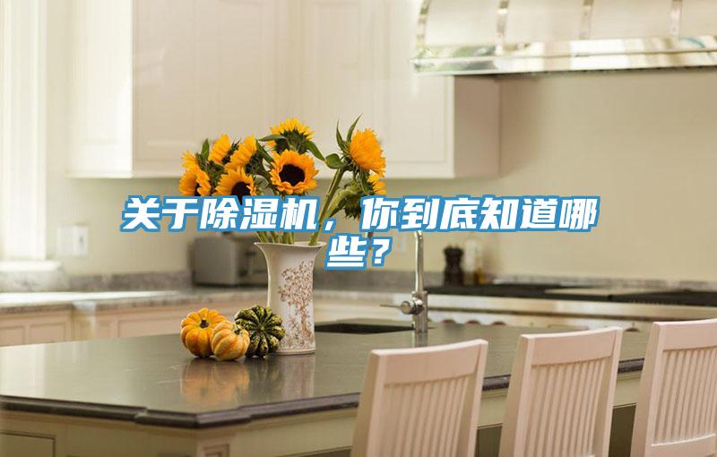 關于除濕機，你到底知道哪些？