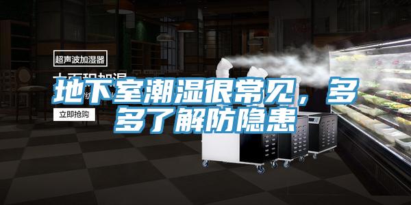 地下室潮濕很常見，多多了解防隱患