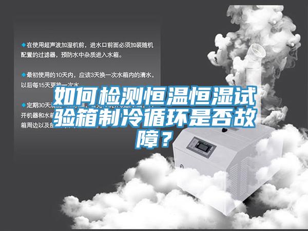 如何檢測恒溫恒濕試驗箱制冷循環(huán)是否故障？