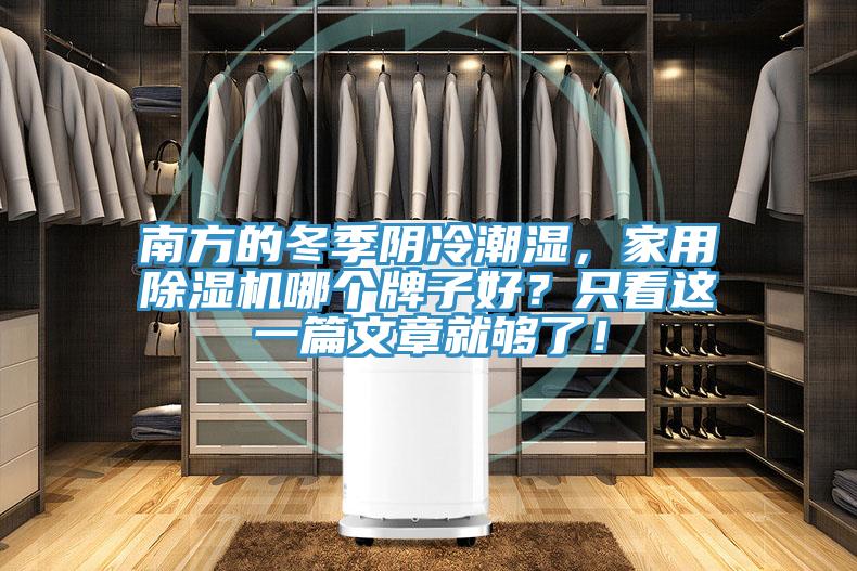 南方的冬季陰冷潮濕，家用除濕機哪個牌子好？只看這一篇文章就夠了！