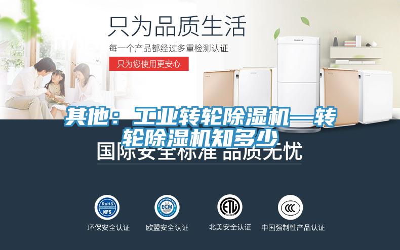 其他：工業(yè)轉(zhuǎn)輪除濕機(jī)—轉(zhuǎn)輪除濕機(jī)知多少