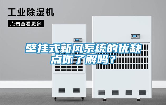 壁掛式新風(fēng)系統(tǒng)的優(yōu)缺點(diǎn)你了解嗎？