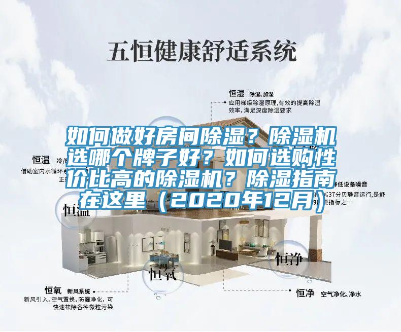 如何做好房間除濕？除濕機選哪個牌子好？如何選購性價比高的除濕機？除濕指南在這里（2020年12月）