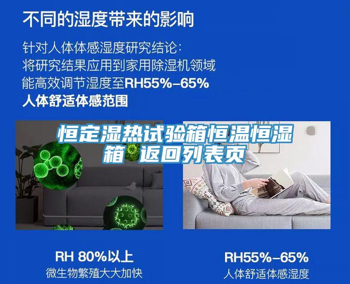 恒定濕熱試驗(yàn)箱恒溫恒濕箱 返回列表頁(yè)