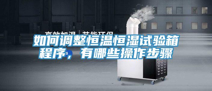 如何調(diào)整恒溫恒濕試驗(yàn)箱程序，有哪些操作步驟