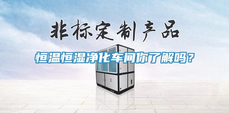 恒溫恒濕凈化車間你了解嗎？