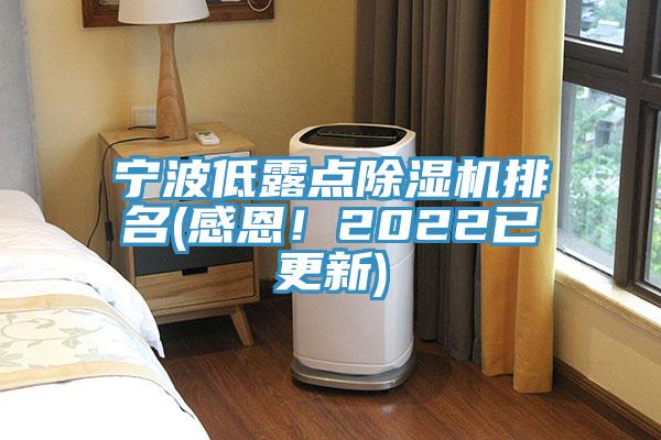 寧波低露點除濕機排名(感恩！2022已更新)