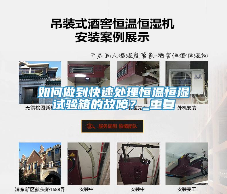 如何做到快速處理恒溫恒濕試驗箱的故障？_重復(fù)