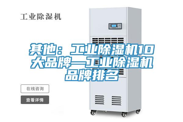 其他：工業(yè)除濕機(jī)10大品牌—工業(yè)除濕機(jī)品牌排名