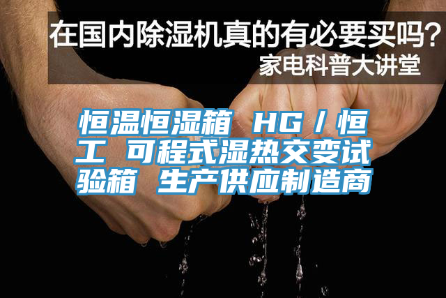 恒溫恒濕箱 HG／恒工 可程式濕熱交變試驗箱 生產(chǎn)供應(yīng)制造商
