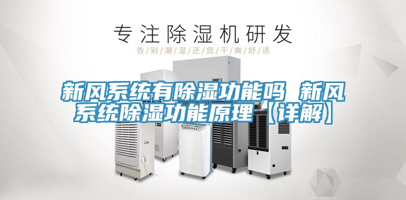 新風(fēng)系統(tǒng)有除濕功能嗎 新風(fēng)系統(tǒng)除濕功能原理【詳解】