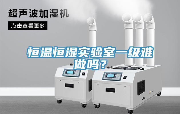 恒溫恒濕實驗室一級難做嗎？