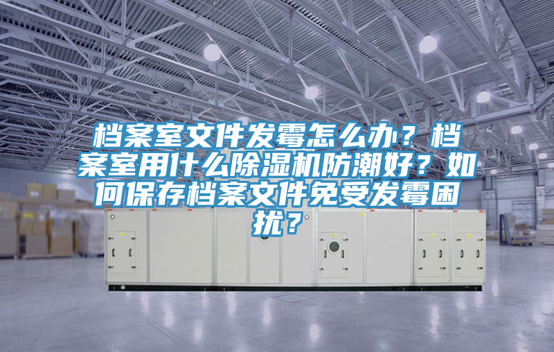 檔案室文件發(fā)霉怎么辦？檔案室用什么除濕機防潮好？如何保存檔案文件免受發(fā)霉困擾？
