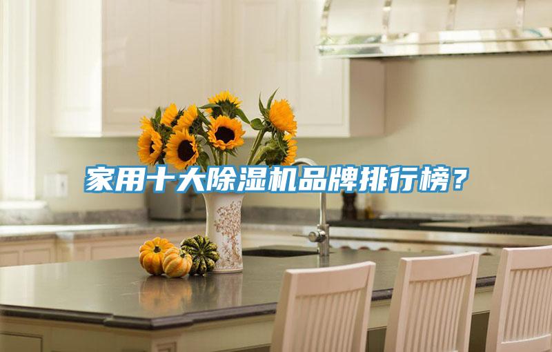 家用十大除濕機品牌排行榜？