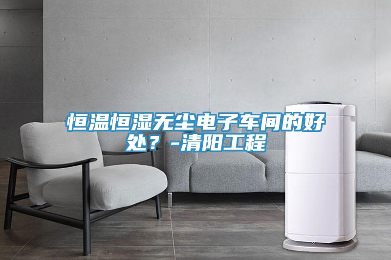 恒溫恒濕無塵電子車間的好處？-清陽工程