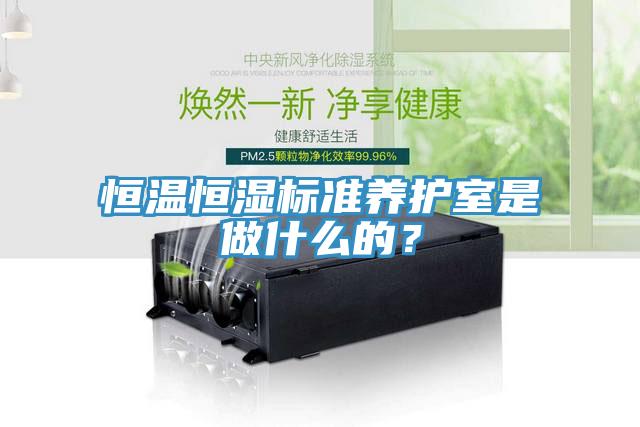 恒溫恒濕標(biāo)準(zhǔn)養(yǎng)護(hù)室是做什么的？