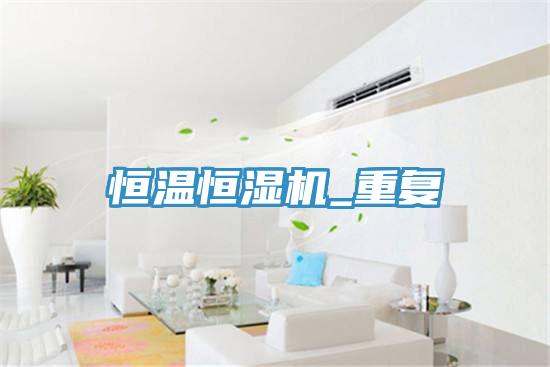 恒溫恒濕機_重復(fù)