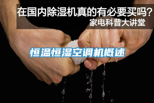 恒溫恒濕空調機概述