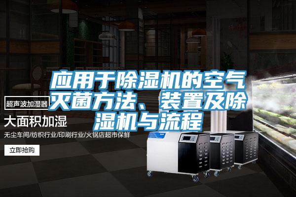 應(yīng)用于除濕機的空氣滅菌方法、裝置及除濕機與流程