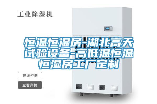 恒溫恒濕房-湖北高天試驗設(shè)備-高低溫恒溫恒濕房工廠定制