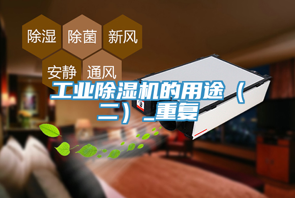 工業(yè)除濕機的用途（二）_重復