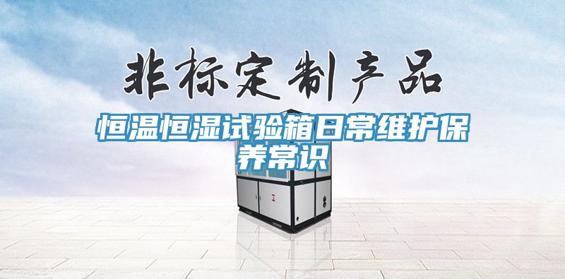 恒溫恒濕試驗箱日常維護保養(yǎng)常識