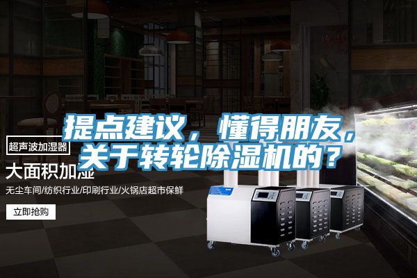 提點建議，懂得朋友，關(guān)于轉(zhuǎn)輪除濕機的？