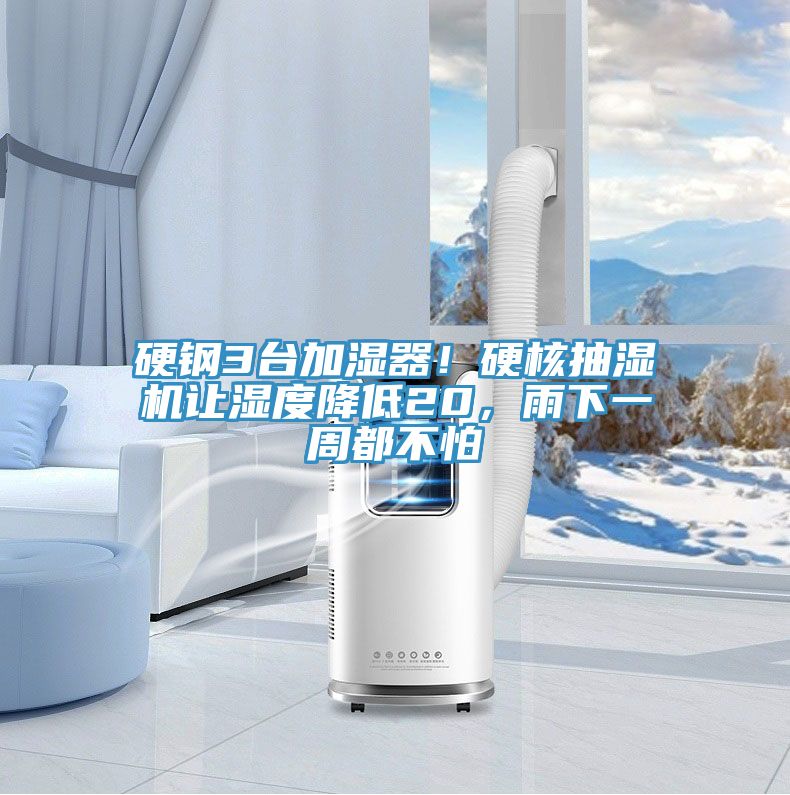 硬鋼3臺加濕器！硬核抽濕機(jī)讓濕度降低20，雨下一周都不怕