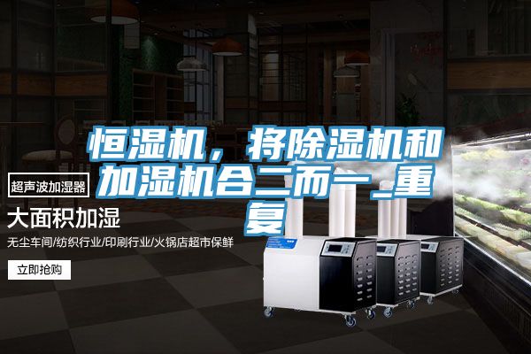 恒濕機(jī)，將除濕機(jī)和加濕機(jī)合二而一_重復(fù)