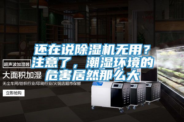 還在說除濕機(jī)無用？注意了，潮濕環(huán)境的危害居然那么大